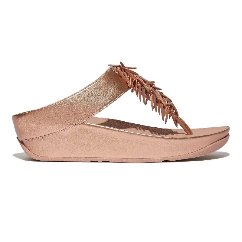 Modern Fashion Sale FitFlop Women's Rumba Beaded Rose Gold Thong