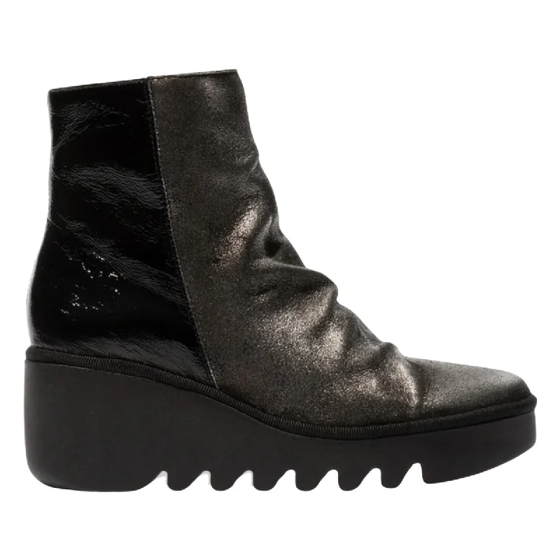 Comfort And Style Shoes Sale Fly London Women's BAAN538FLY Silver/Black