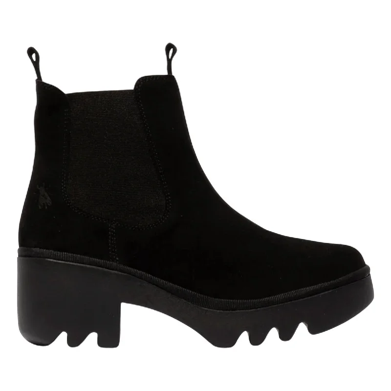 All-Day Comfort Shoes Promotion Fly London Women's TRIG514FLY Black Oil Suede