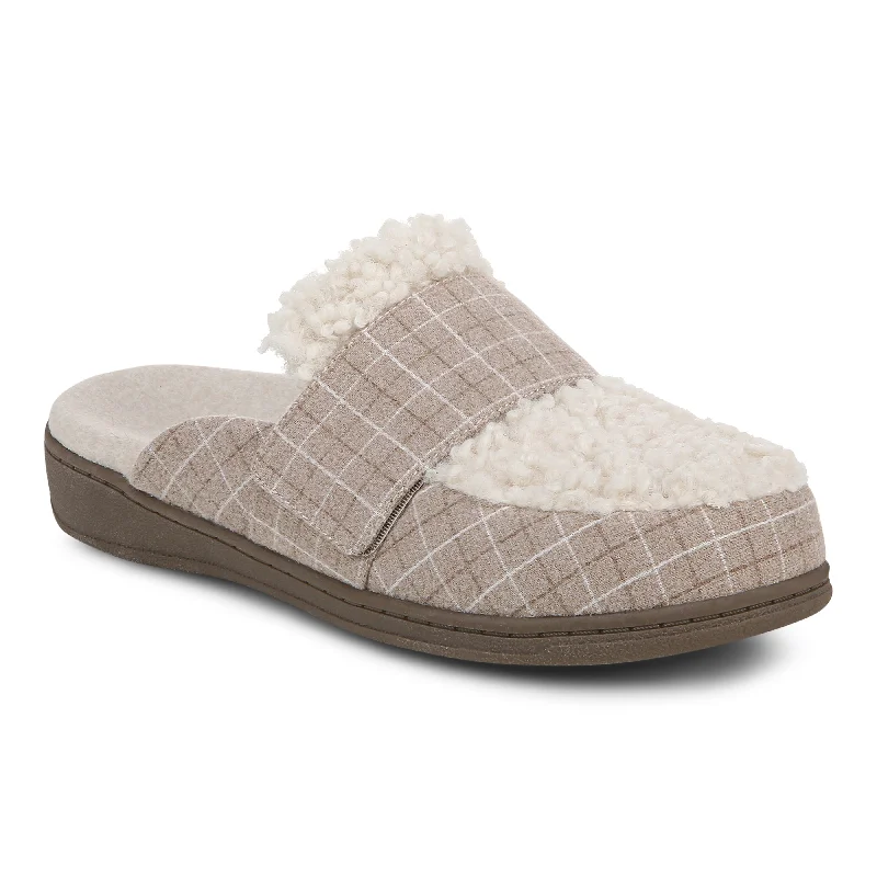 Stylish All-Day Wear Shoes Gemma II - Cream Plaid