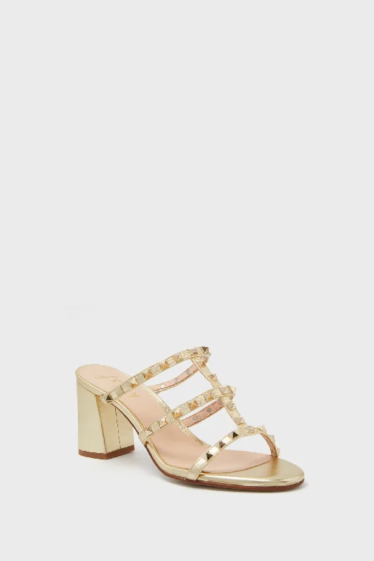 Modern Fashion Loafers Gold Foster Sandals