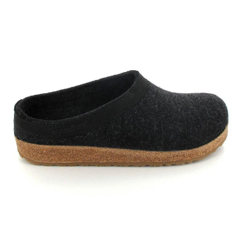 Women's Everyday Flats Haflinger Women's GZL44 Charcoal Wool