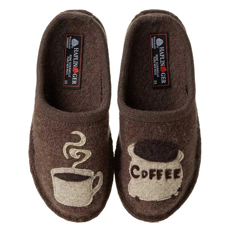 Women's Versatile Shoes Haflinger Women's Coffee Earth Wool