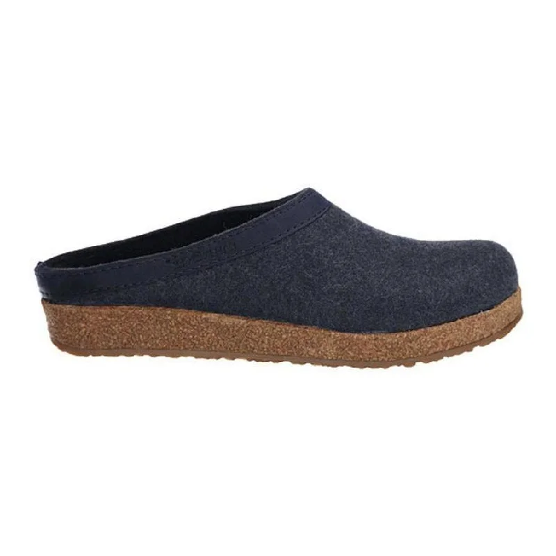 Women's Fashion-Forward Flats Haflinger Women's GZL44 Blue Felt