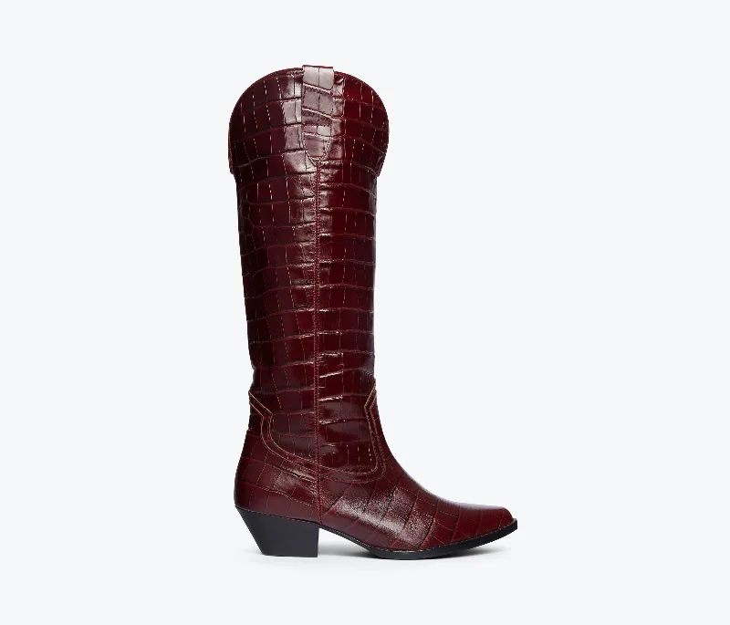 The Latest Trends HOPE KNEE HIGH WESTERN BOOT