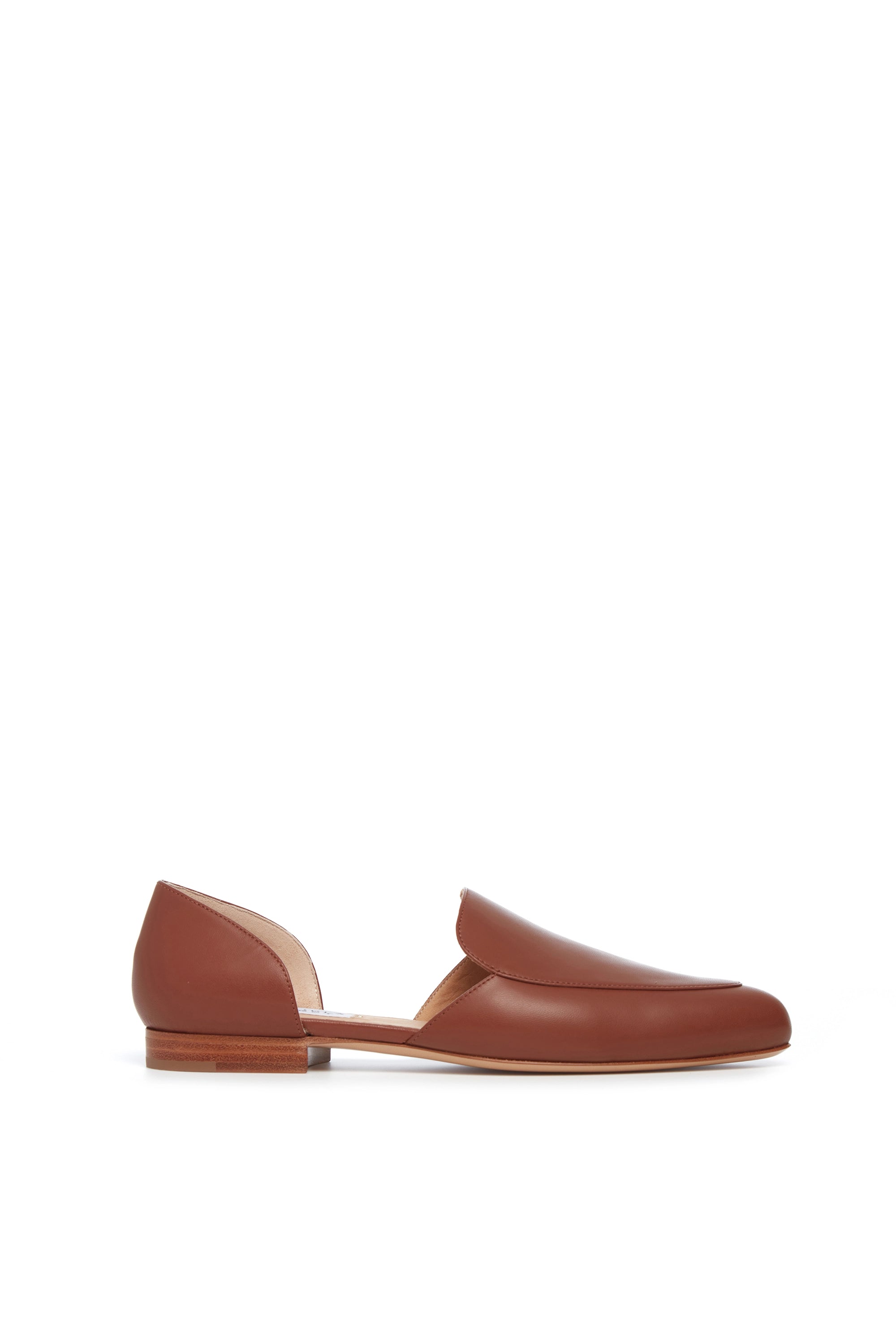 Get The Latest Trends Jax Flat Shoe in Cognac Leather