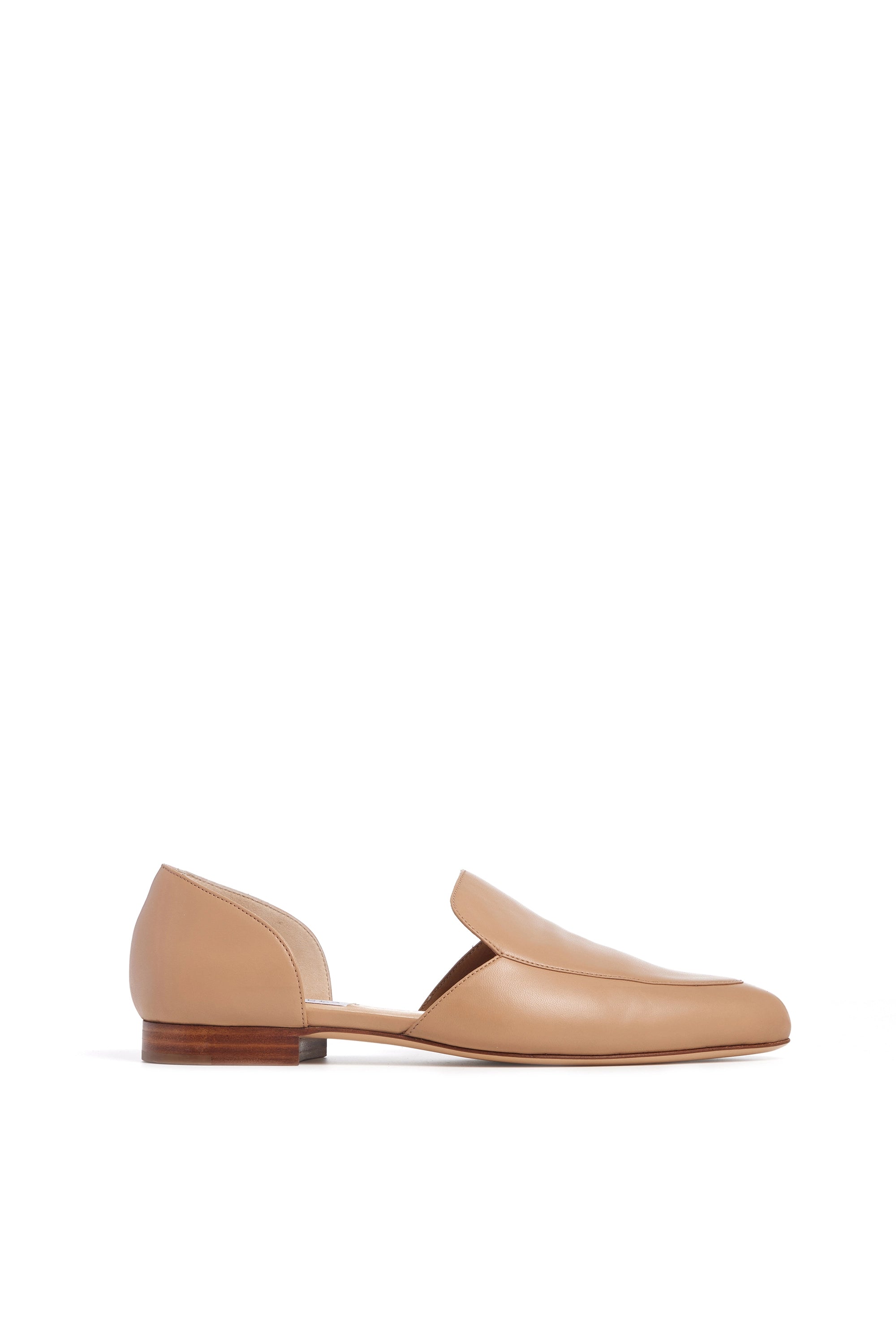 Fashion Frontiers Jax Flat Shoe in Dark Camel Leather
