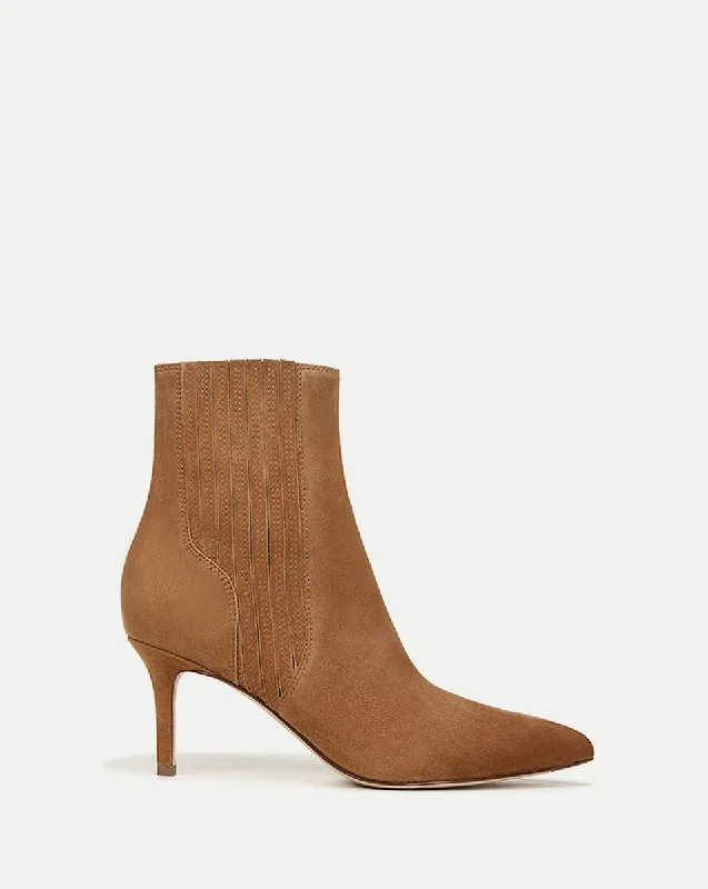 Seasonal Footwear Sale Lisa Suede Mid-Heel Bootie