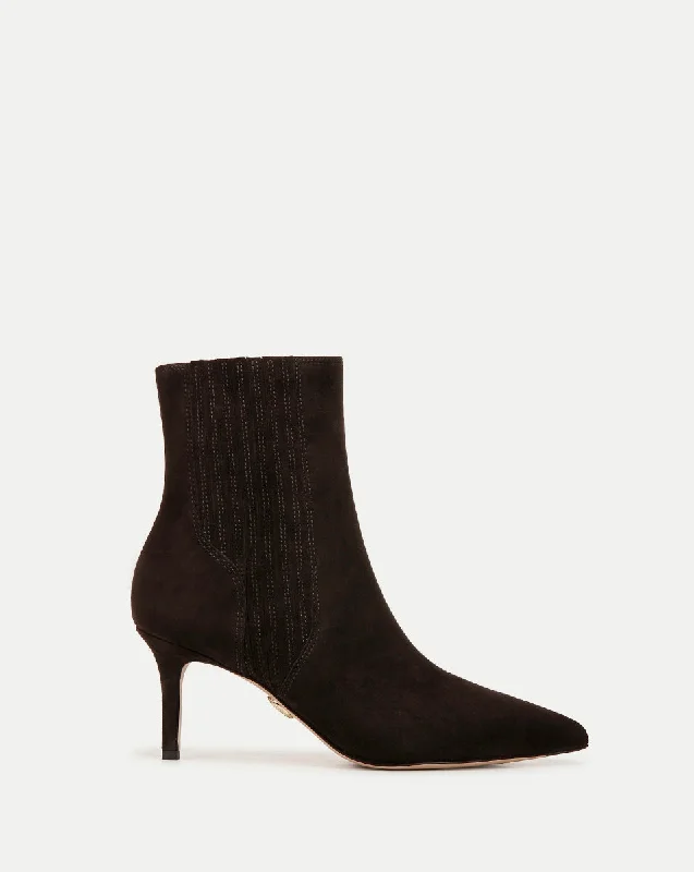 Statement Boots Offer Lisa Suede Mid-Heel Bootie