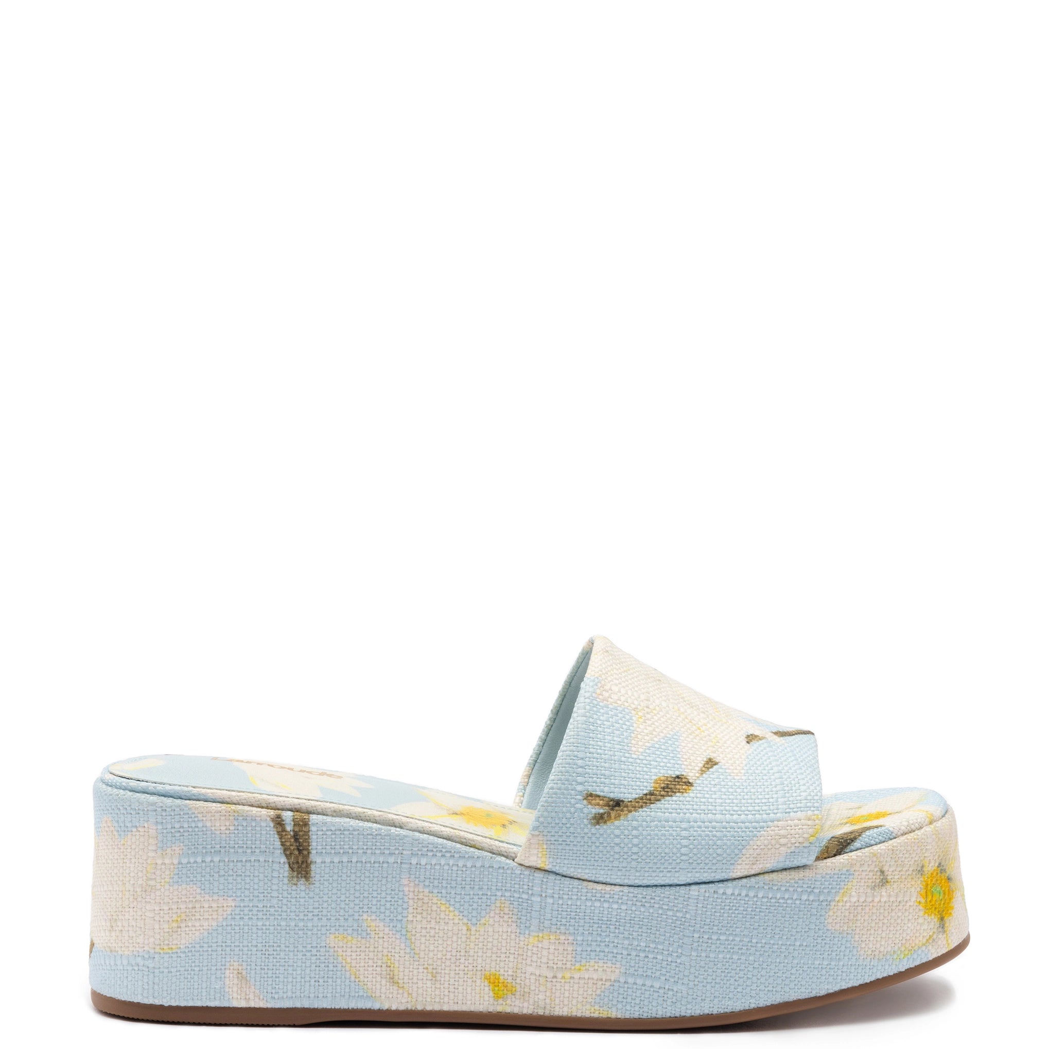 Feminine Fashion Sale Alex Flatform Mule In Maya Printed Raffia