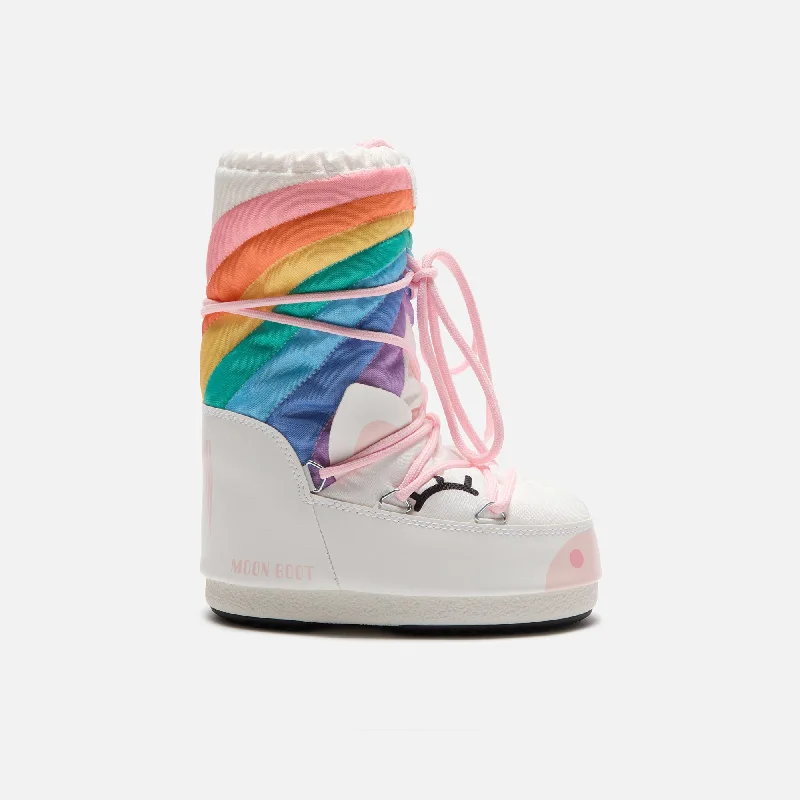 Day To Night Styles Moon Boot Icon Unicorn - White / Multicolor