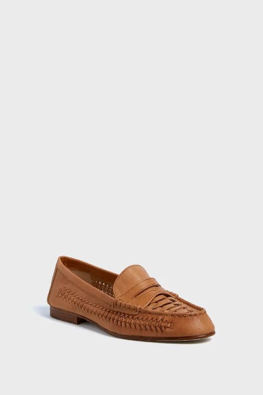 Breathable Shoes Discount Natural Penny Woven Loafers