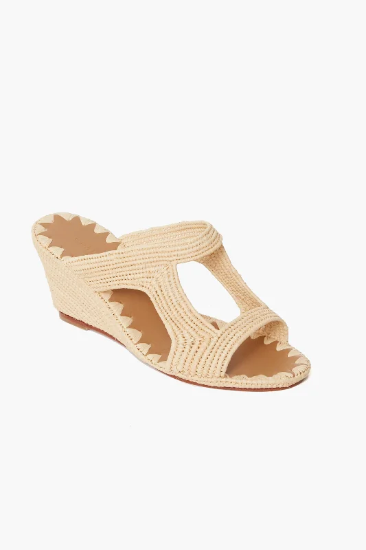 Contemporary Chic Promotions Natural Raffia Tija Heels