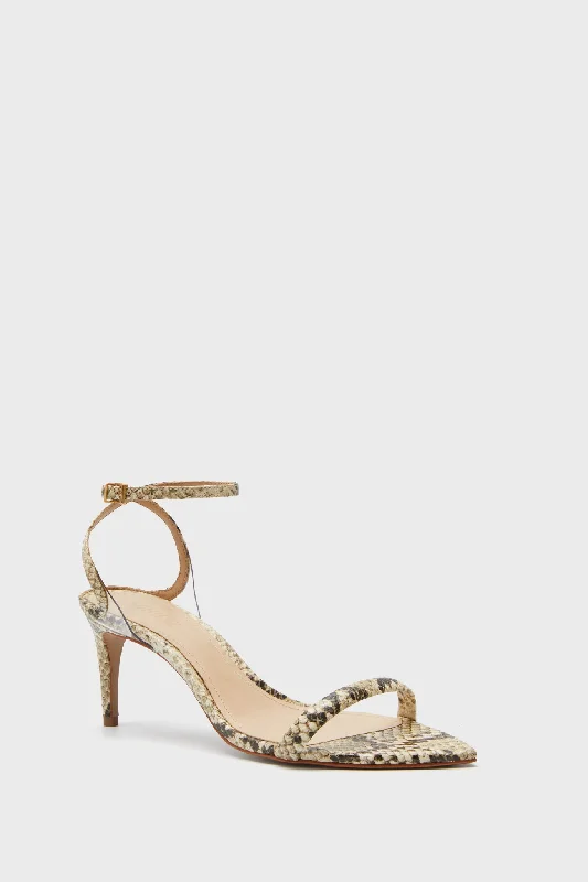 Polished Style Deals Natural Snake Skye Heels