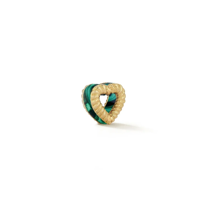 Stylish Walking Shoes New Leona Collection Heart Slider Malachite Inlay Charm