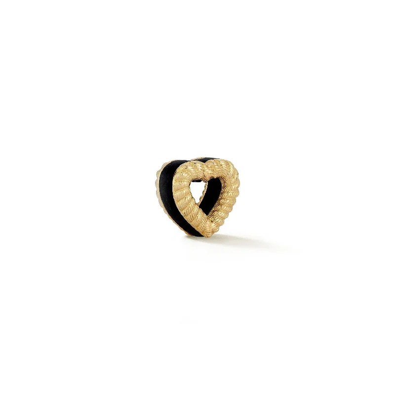 Modern Running-Style Shoes New Leona Collection Heart Slider Onyx  Inlay Charm