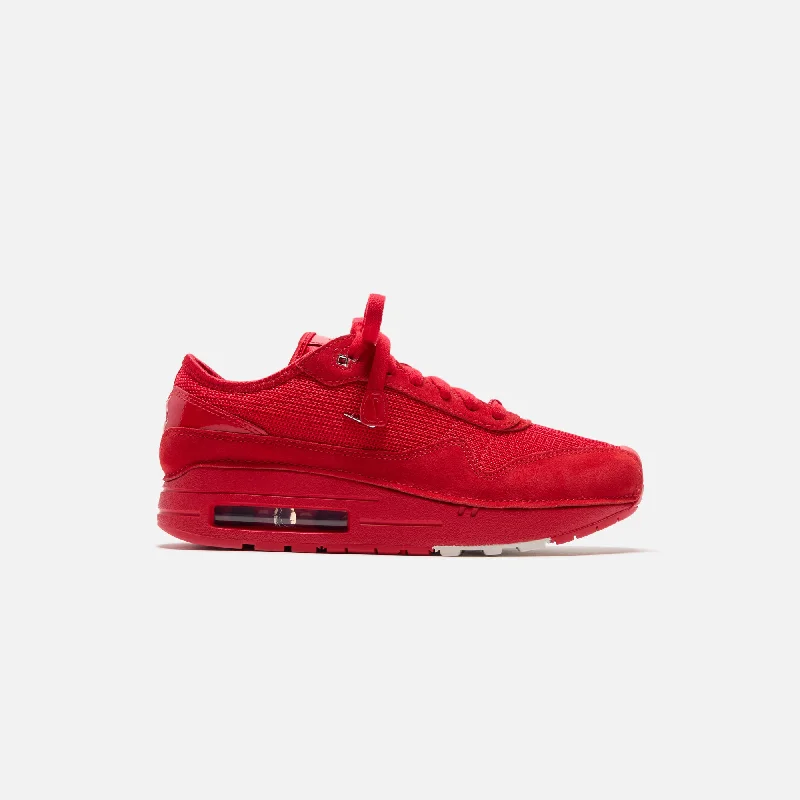 Vintage-Inspired Footwear Sale Nike x Jacquemus WMNS Air Max 1 SP - University Red / Metallic Silver Vintage-Inspired Footwear Sale Nike x Jacquemus WMNS Air Max 1 SP - University Red / Metallic Silver