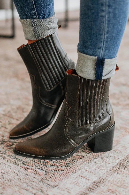 Women's Everyday Shoes On My Best Behavior Boots - Coffee