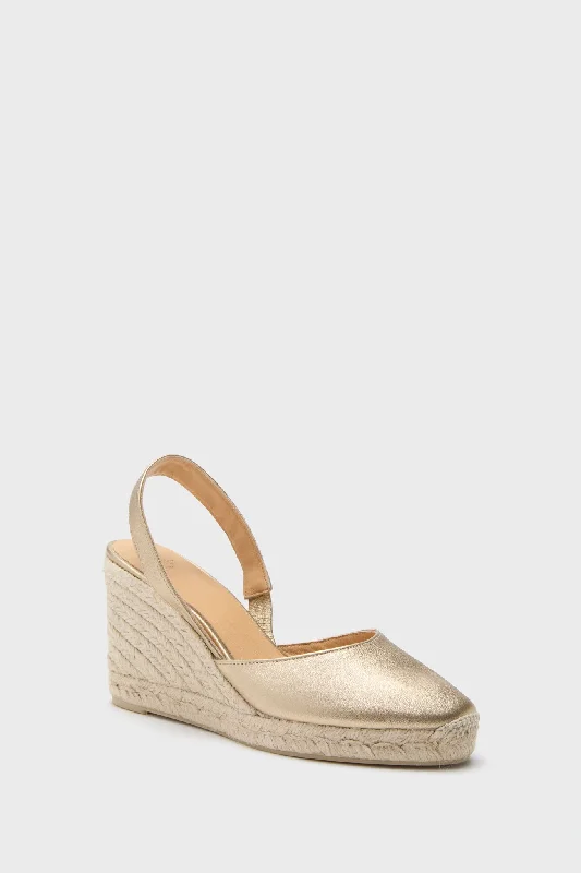 Comfortable Stylish Shoes Oro Piel Carissa Wedge Espadrilles