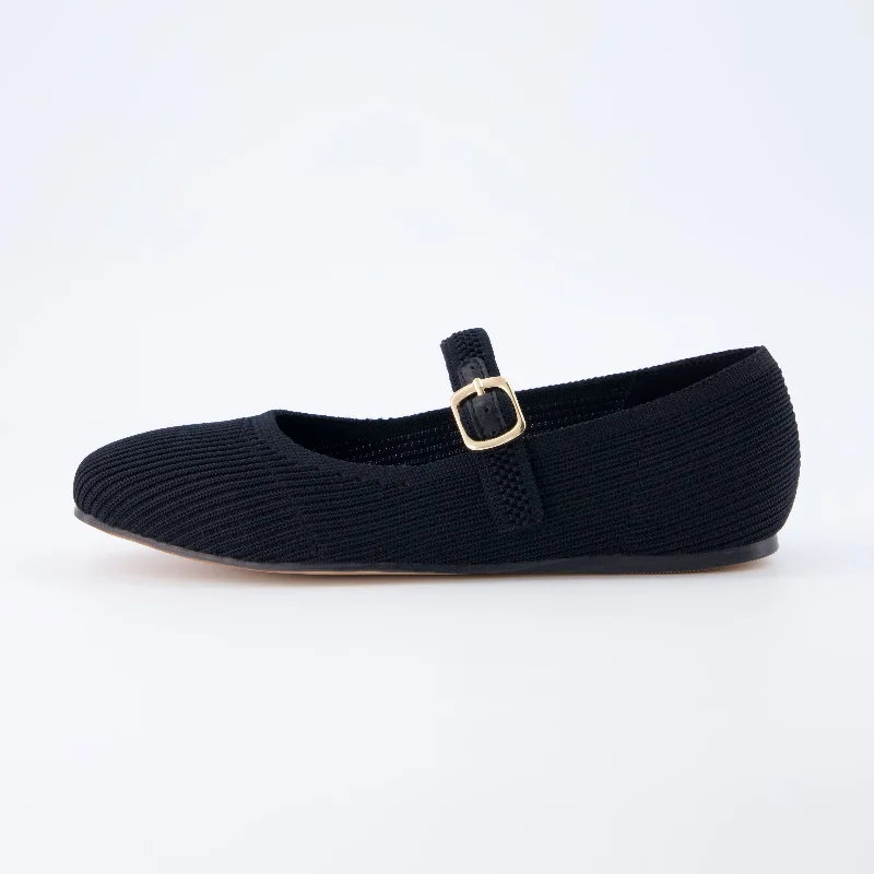 Trendy Pulse Petal Mary Jane Knit Flat