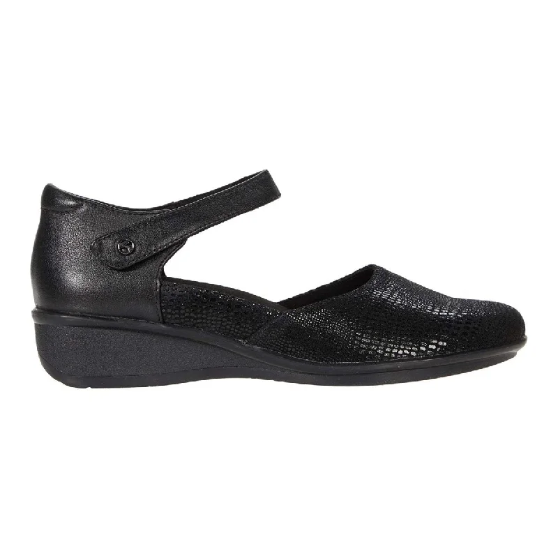 Casual Chic Footwear Offers Revere Women's Osaka Black Lizard