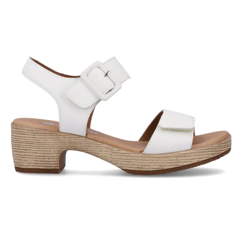 Romantic Chic Deals Rieker Women's D0N52-80 Jerilyn White Leather