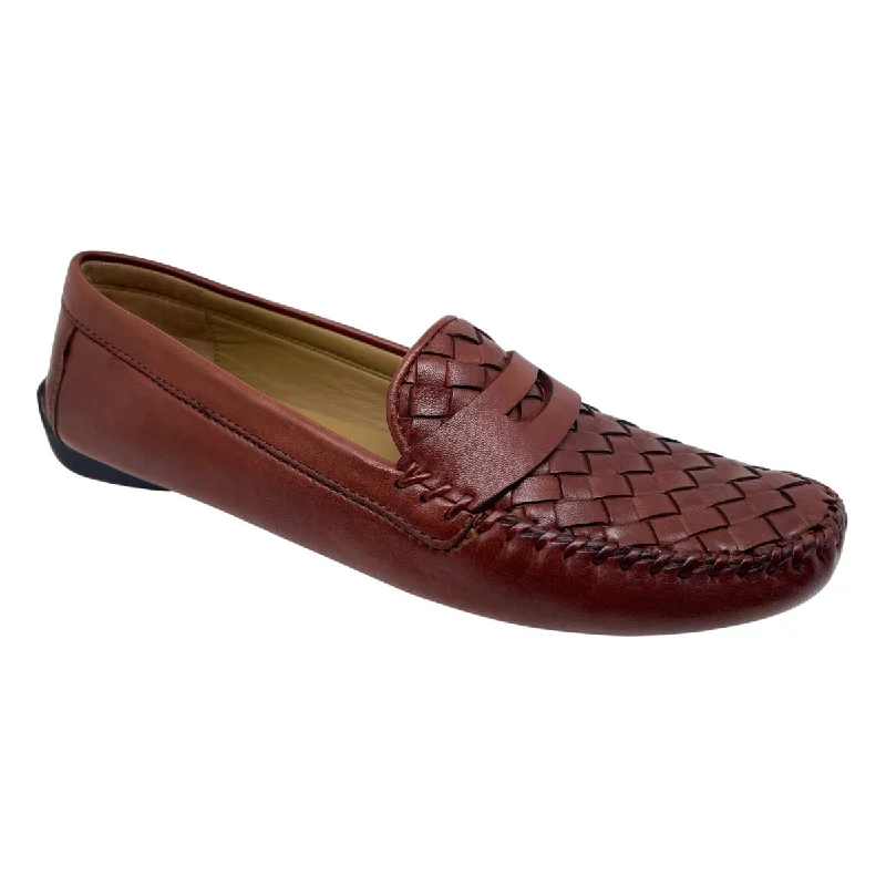 Non-Slip Shoes Robert Zur Women's Petra Vintage Luggage Woven Leather