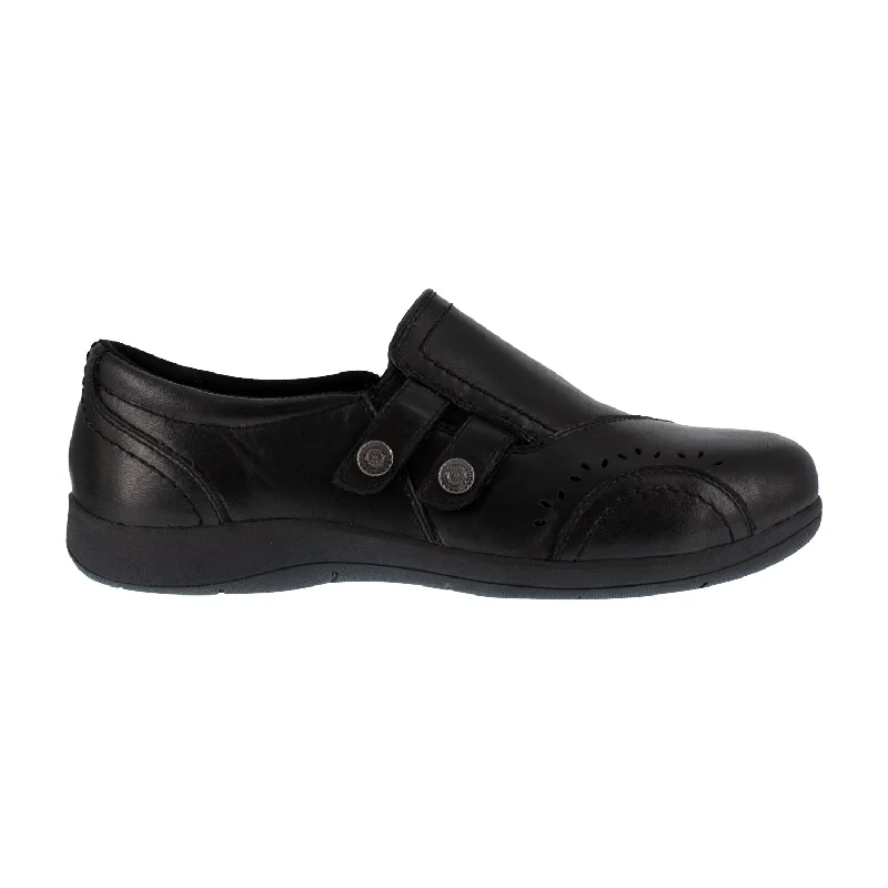 Fashion-Forward Women's Shoes Rockport Womens Black Leather Loafers Daisy Work Slip-On AT Fashion-Forward Women's Shoes Rockport Womens Black Leather Loafers Daisy Work Slip-On AT