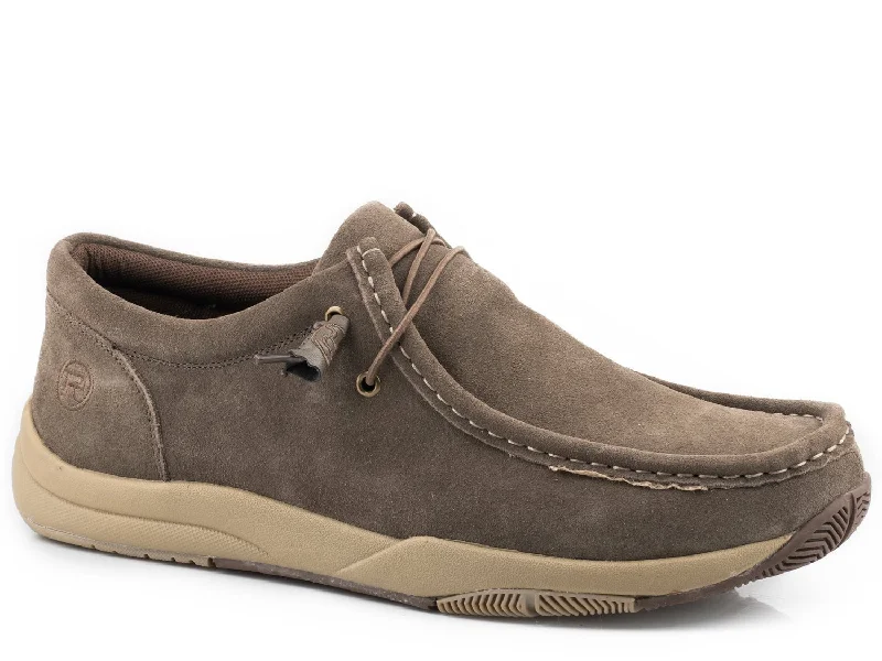 Durable Walking Shoes Sale Roper Mens Brown Leather Clearcut Low Swifter Loafer Shoes Durable Walking Shoes Sale Roper Mens Brown Leather Clearcut Low Swifter Loafer Shoes