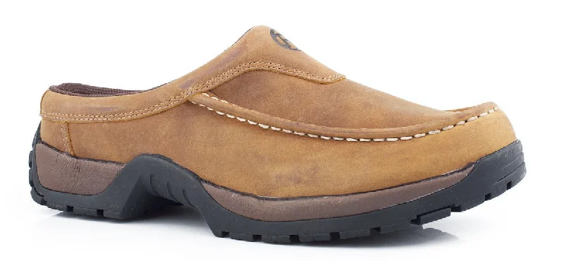 Sustainable Footwear Sale Roper Mens Lightweight Slip-Ons Tan Oiled Leather Comfort Loafer Shoes Sustainable Footwear Sale Roper Mens Lightweight Slip-Ons Tan Oiled Leather Comfort Loafer Shoes