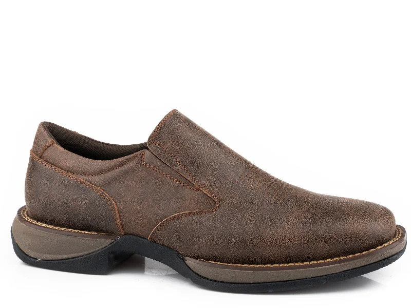 Stylish Women's Footwear Roper Mens Vintage Brown Leather Wilder Slip-On Shoes