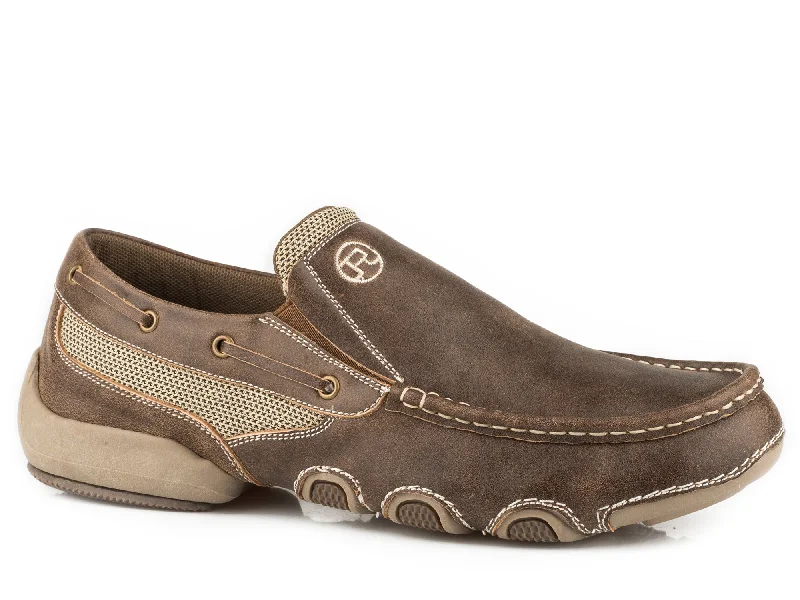 Women's Waterproof Shoes Roper Skipper Mens Tan Leather Loafer Shoes