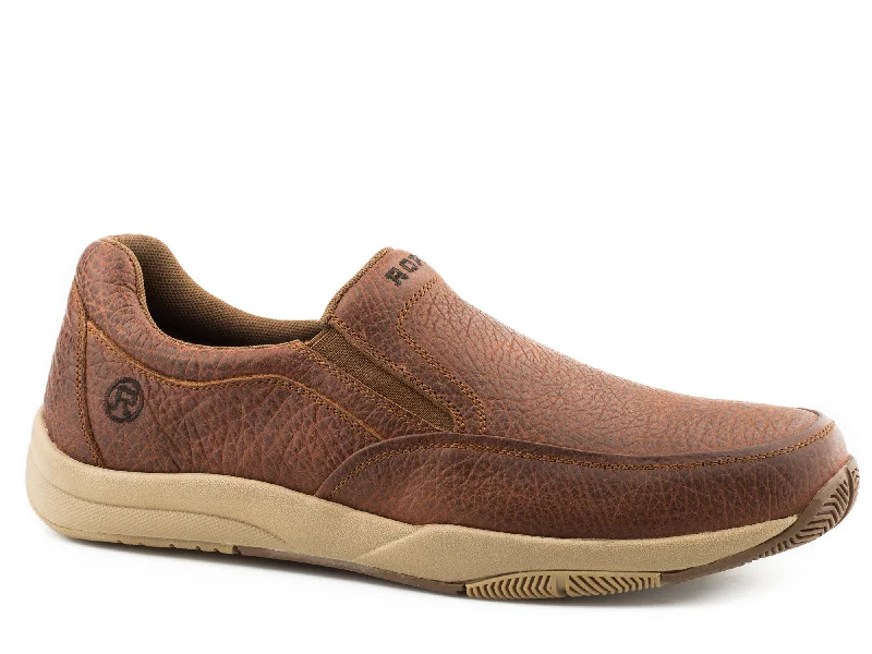 Must-Have Boots Sale Roper Tumbled Mens Tan Leather Ulysses Loafer Shoes