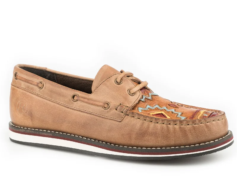 Affordable Women's Shoes Roper Womens Reddish Brown Leather Cheyenne Boat Loafer Shoes Affordable Women's Shoes Roper Womens Reddish Brown Leather Cheyenne Boat Loafer Shoes