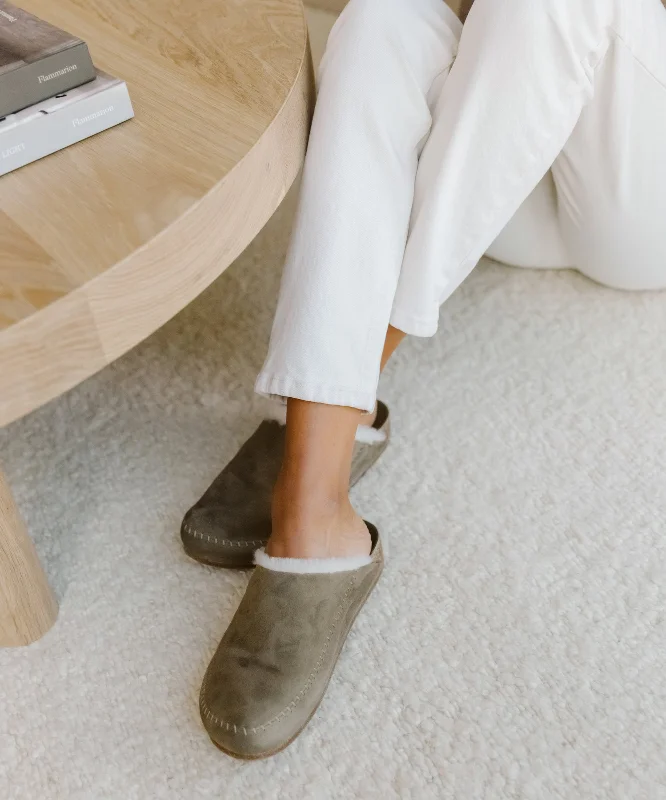 Designer Shoes Clearance Shearling-Lined Moc Clog