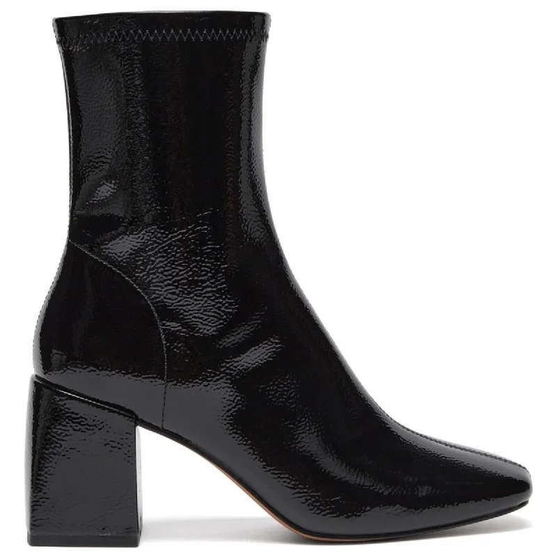 Lightweight Fashion Shoes Silent D Women's Carina Black Crinkle Patent