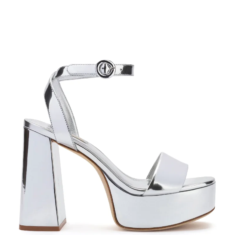 Vintage-Modern Style Offers Dolly Sandal In Silver Specchio