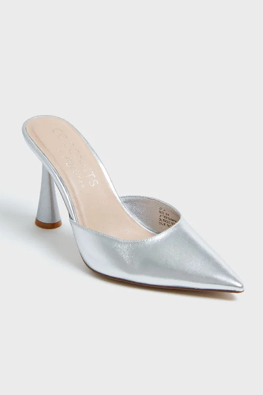Stylish Deals Silver Zola Heels