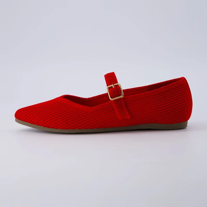 Don't Miss Out Sonnet Mary Jane Knit Flat