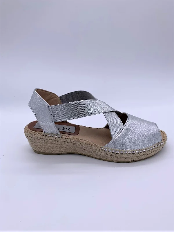 Silver metallic nappa