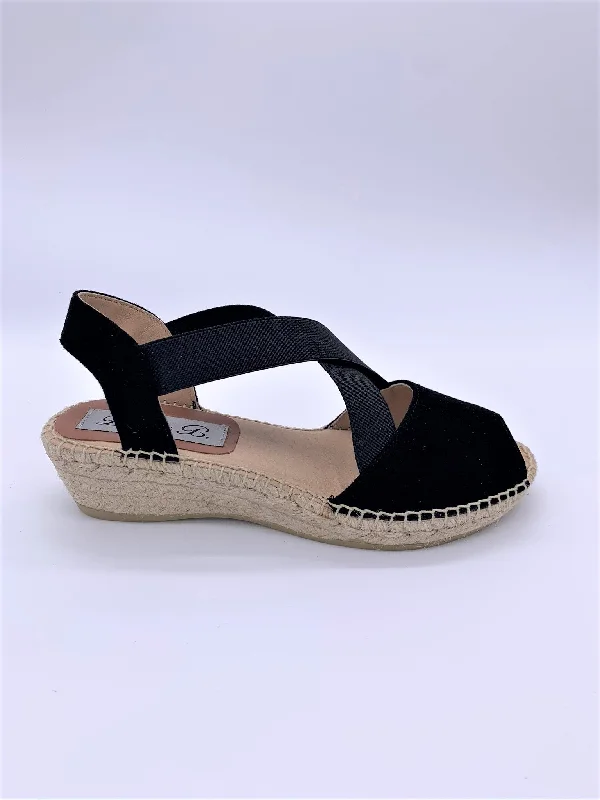 Black suede