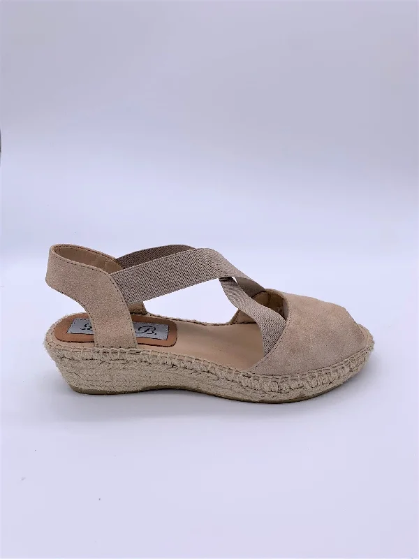 Beige suede