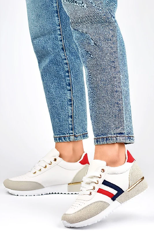 Hot Picks PRIMO Striped Suede Sneakers