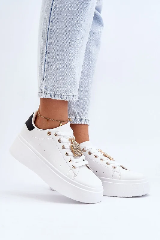Big Discounts Step In Style Parfum N5 Women’s Platform Sneakers In White