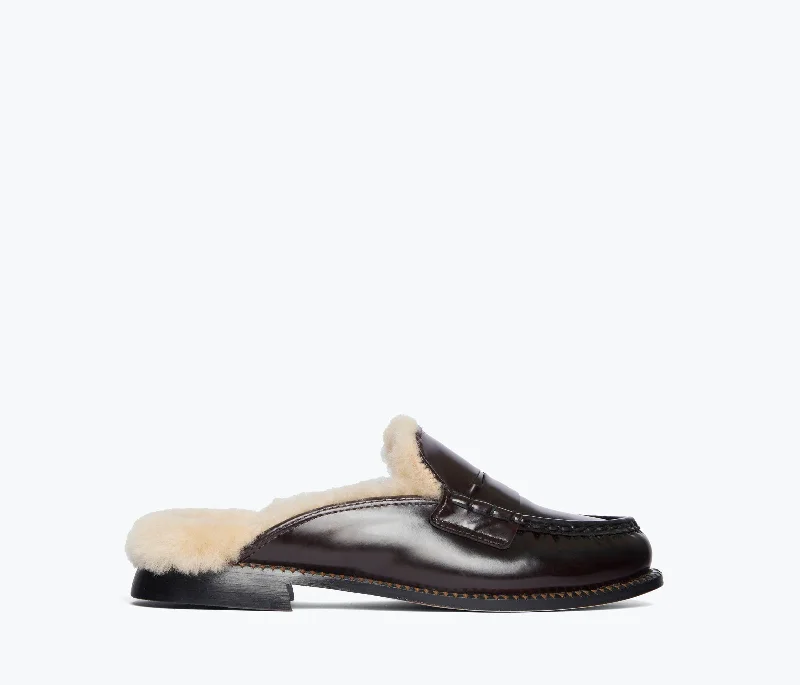 Fresh Styles, Fresh Deals TEMI SHEARLING PENNY LOAFER MULE