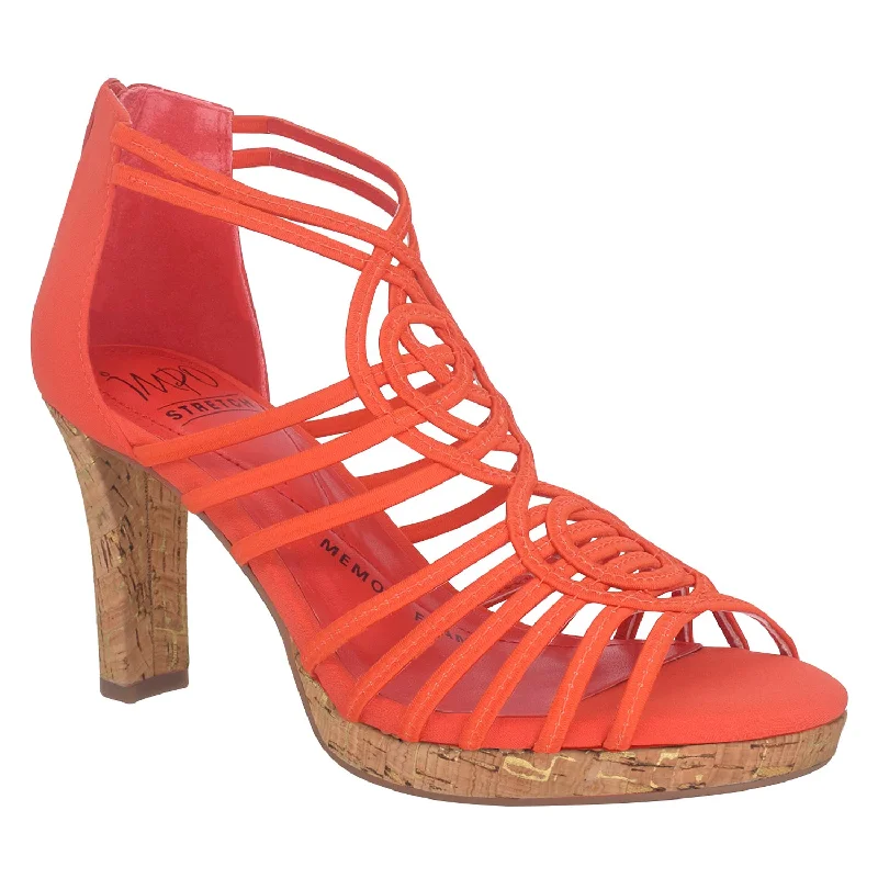 Contemporary Casual Deals Tiffany Stretch Elastic Dress Sandal with Memory Foam