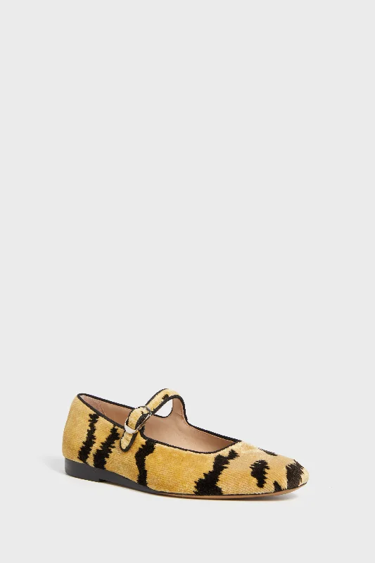 Comfortable Outdoor Shoes Tiger Classic Velvet Mary Janes