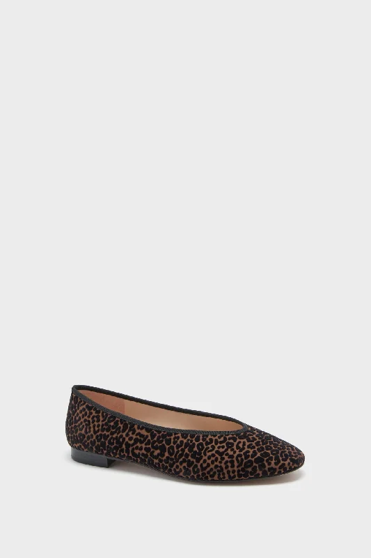 Luxury Streetwear Shoes Velvet Leopard Nina Flats