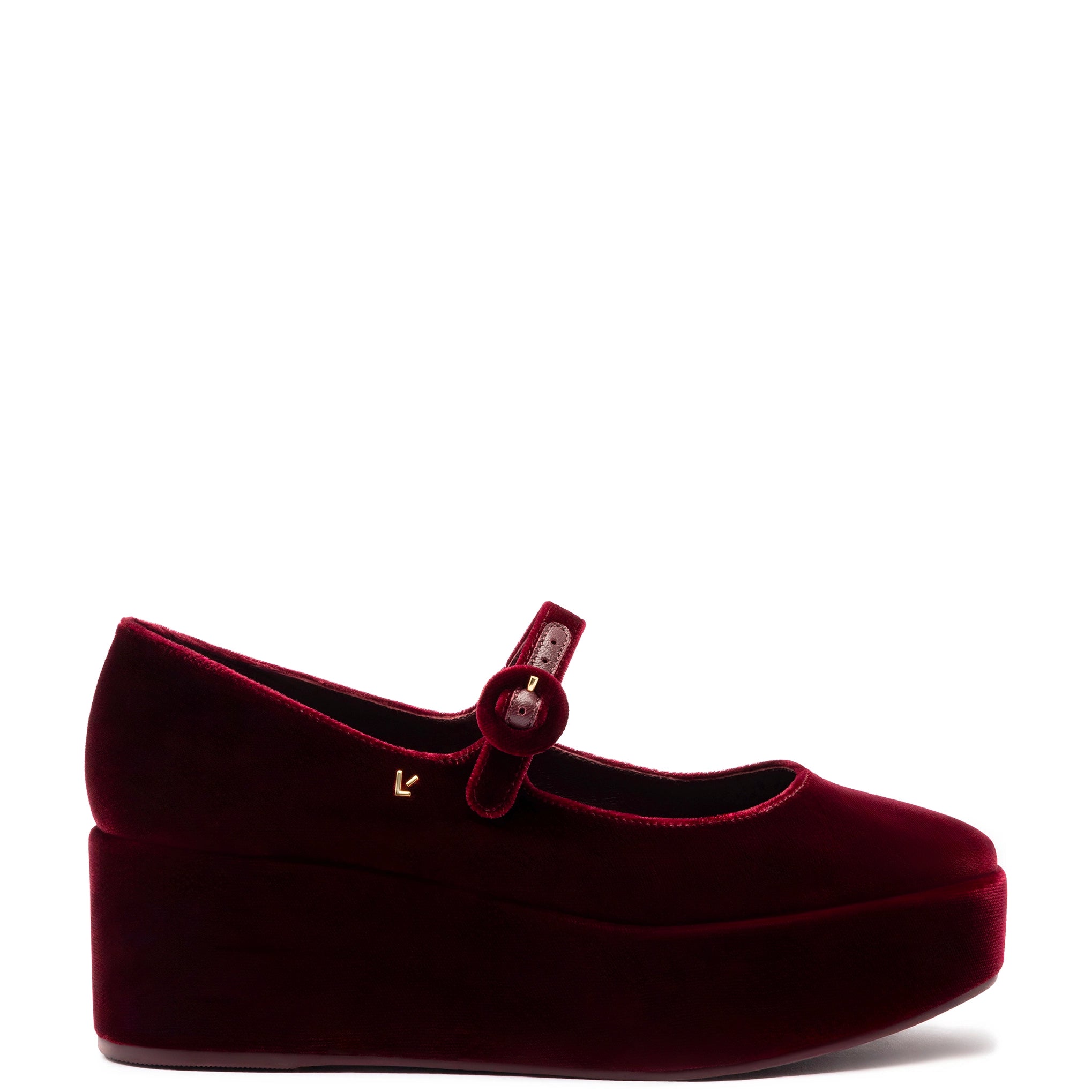 Sophisticated Style Offers Blair Flatform In Wine Velvet