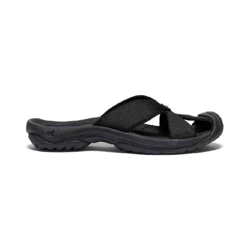 Stylish Shoe Discounts Women's Bali Slide Sandal  |  Black/Steel Grey
